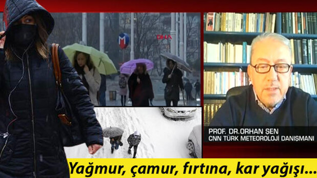 Prof Dr Orhan Şen canlı yayında illeri tek tek sayıp uyardı Yağmur