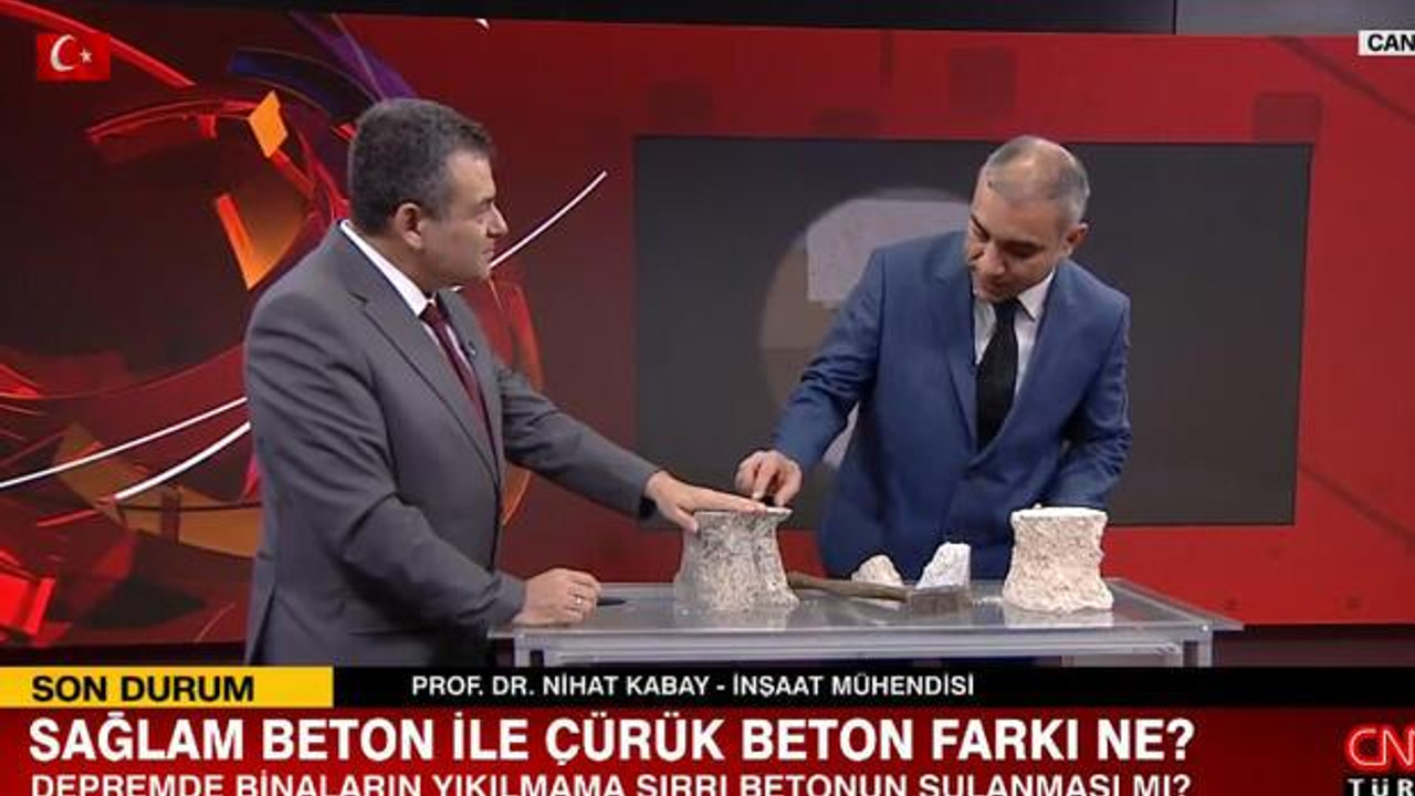 İyi beton ile beton arasındaki fark ne Prof Dr Karbay CNN Türk