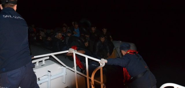 Kuşadası’nda 45 düzensiz göçmen yakalandı