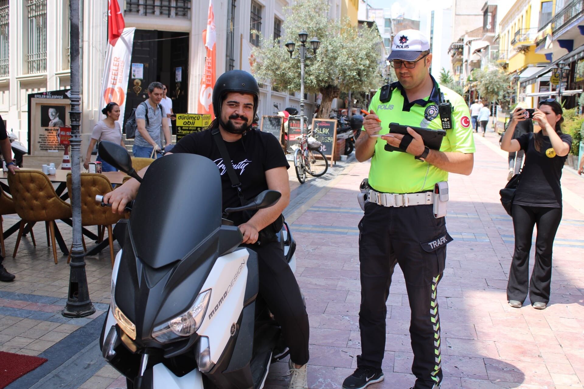 Sevgi Yolu’nda motosiklet denetimi