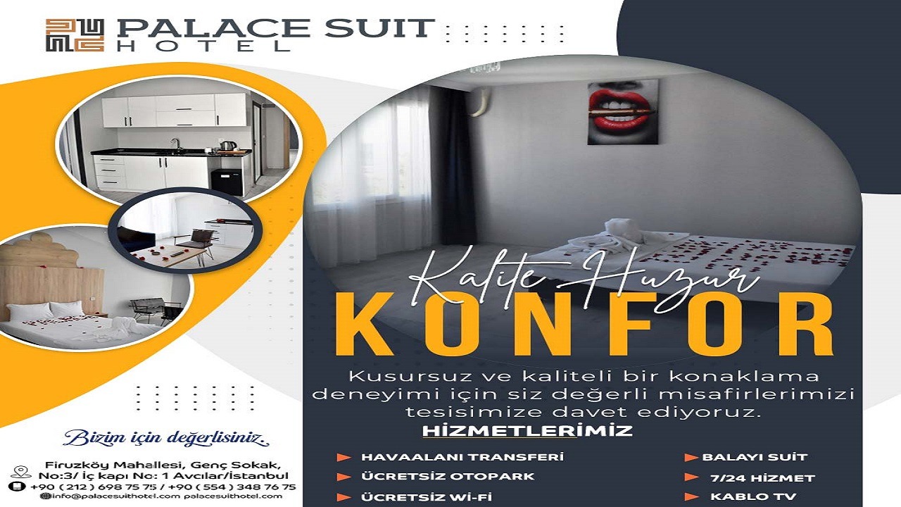 Esenyurt’da En iyi Butik Otel Palace Suit Aydın Haber, Son Dakika