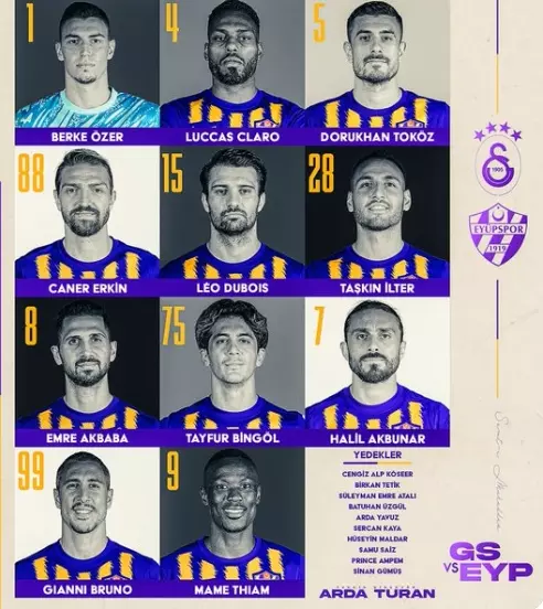 Galatasaray Eyupspor Maci Ilk 11 I Galatasaray 18108189 8538 M