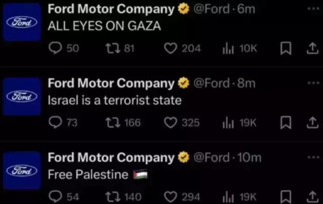 Ford Israil Paylasimi Nedir Twitter X Hesabi 18219482 9386 M