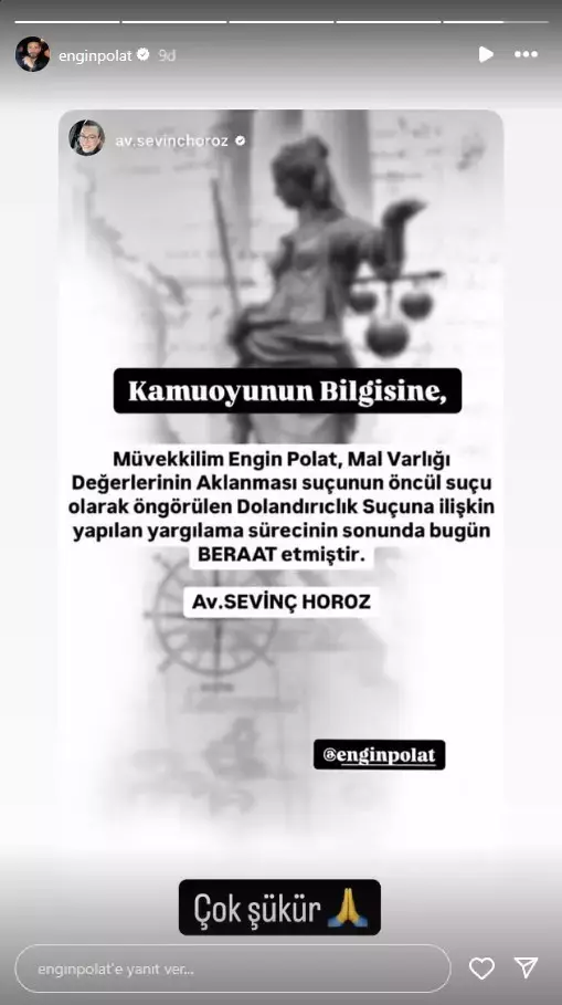 Engin Polat Dolandiricilik Sucundan Beraat Etti 18335290 5106 M