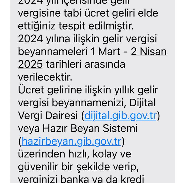 Beklenmedik Vergi Mesaji Gelir Beyani Hatasi 1 768X768