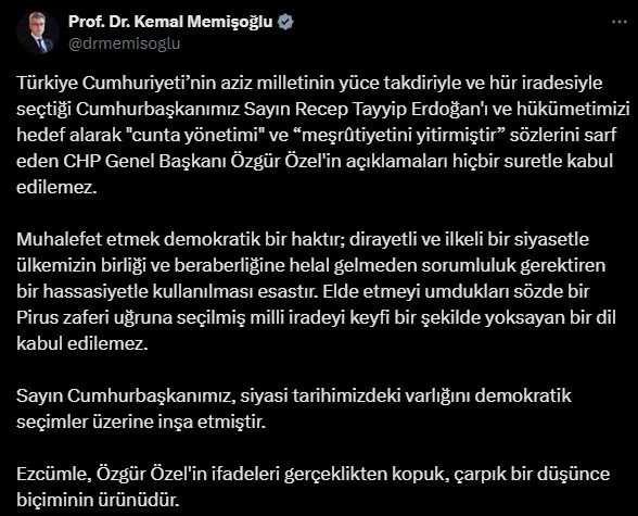 0X0 Ak Partiden Ozgur Ozele Tepki Cunta Esittir Chpdir 1743941957554