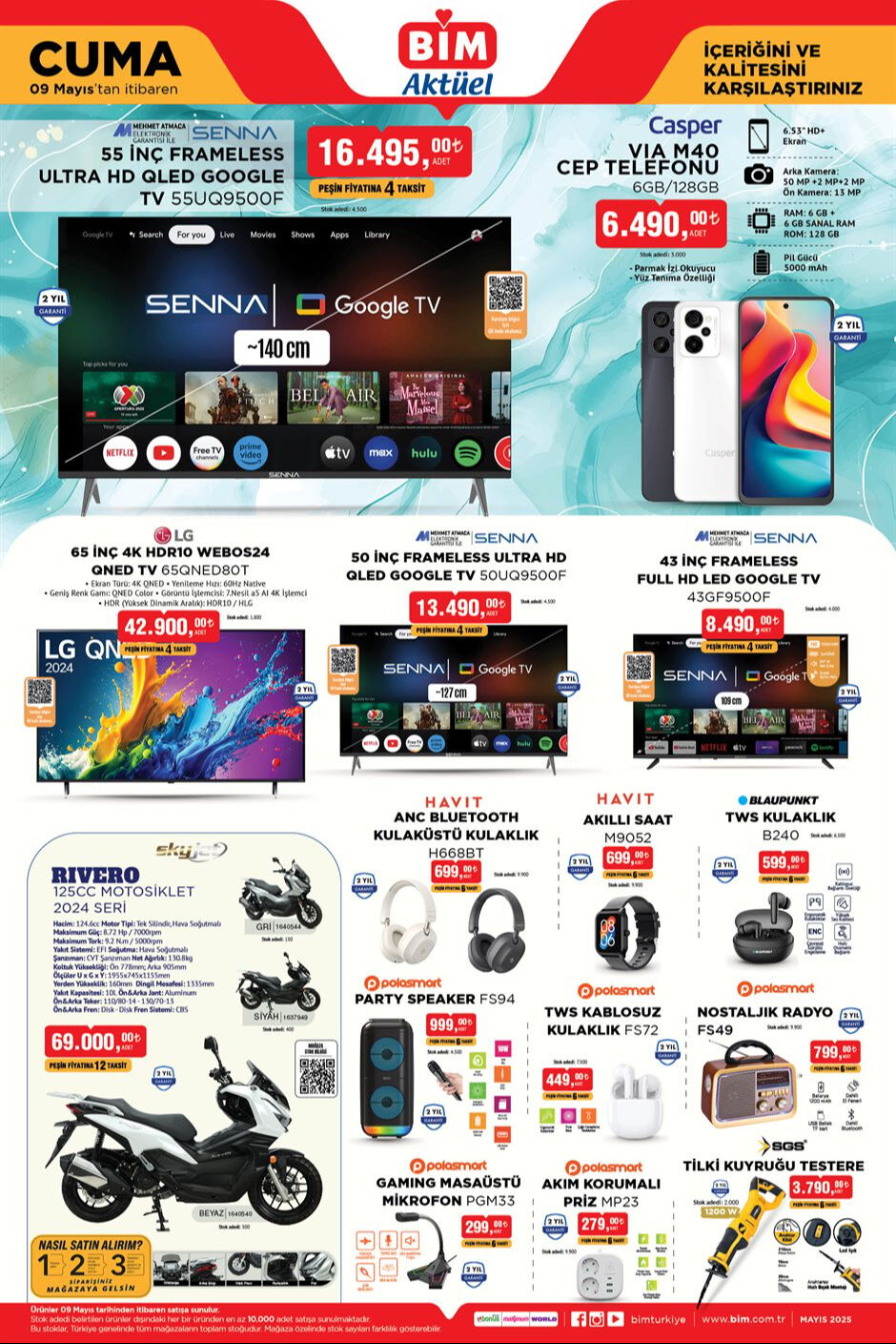 9 Mayis Bim Aktuel Urunler Katalogu Motosiklet 69 Bin Tlden Satisa Cikiyor 17464585831023 1