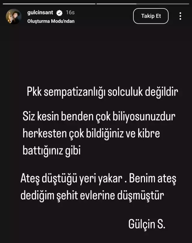 Oyuncu Gulcin Santircioglu Nun Pkk Cikisi Buyuk 18596099 3943 M