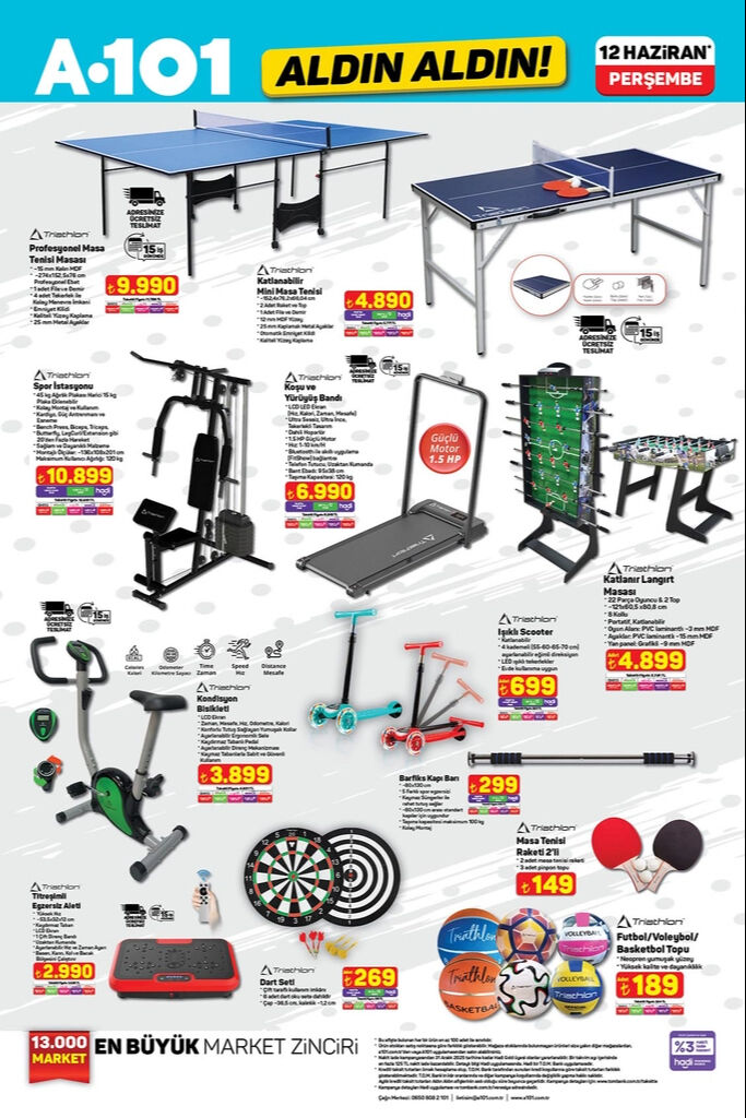 A101De Spor Ruzgarlari Esiyor A101 12 Haziran Aktuel Katalogu Langirt Masasi Spor Istasyonu Yuruyus Bandi Ve Daha Fazlasi 17492972022391 5