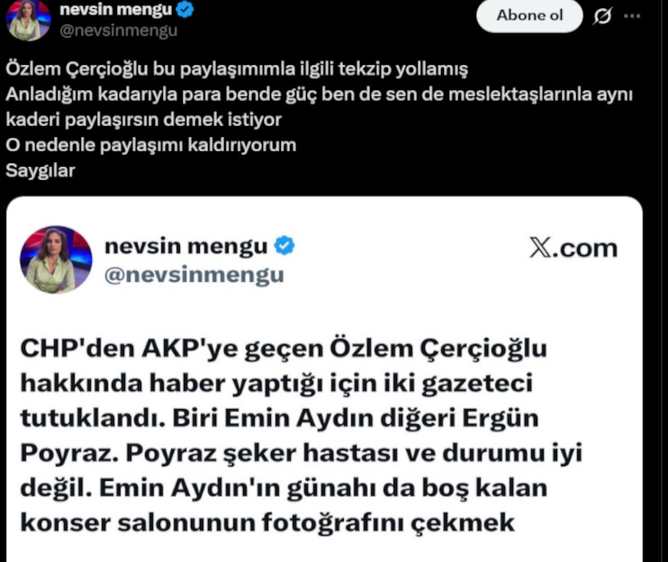 Nevsin Mengu Twit