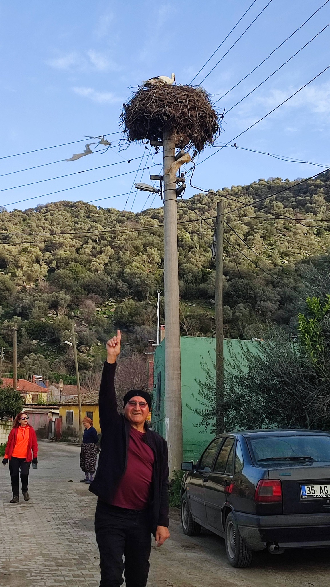 Aydın’da Baharın Habercisi İlk Leylek Pamukçular’da Görüldü (1)