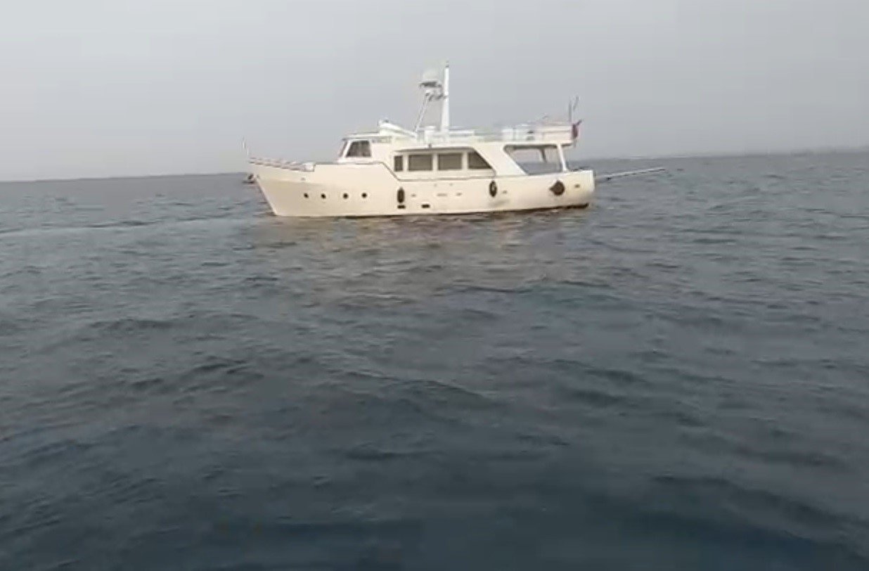 İtalya rotasındaki özel teknede düzensiz göçmen operasyonu