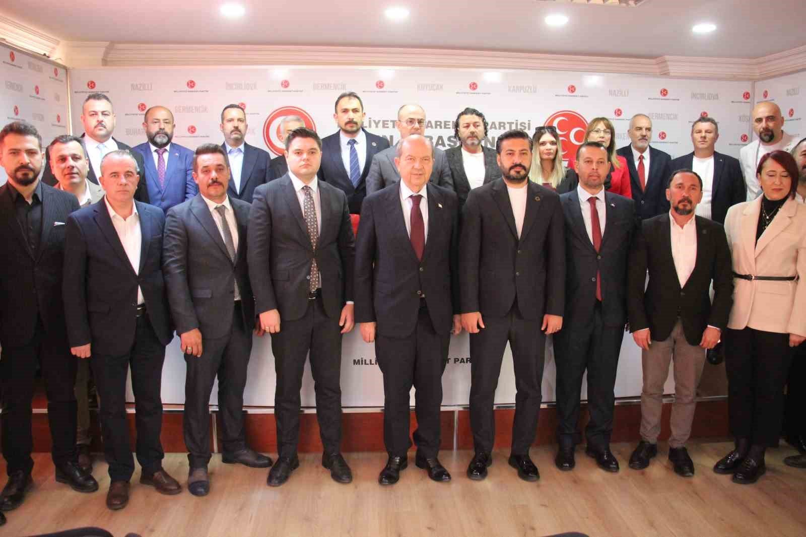KKTC Cumhurbaşkanı Ersin Tatar MHP Aydın İl Başkanlığı'nı ziyaret etti