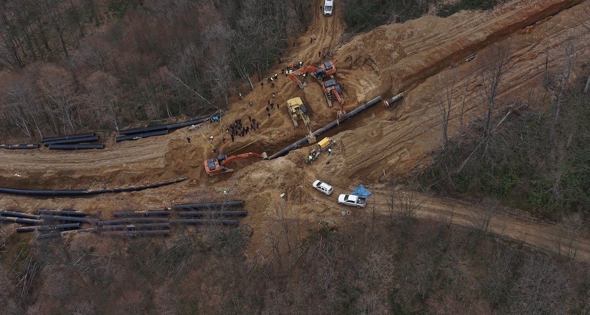 Doğalgaz çalışması sırasında heyelan: 1 ölü, 1 yaralı