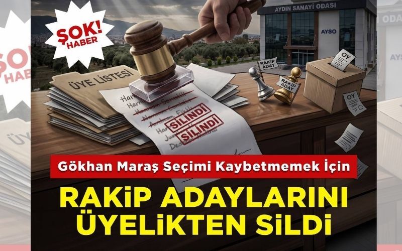 Gökhan Maraş seçimi kaybetmemek için rakip adayların üyeliklerini sildi!