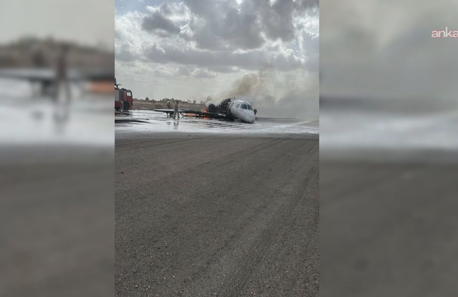 Akfen Holding'e ait özel jet Libya'da pistten çıktı