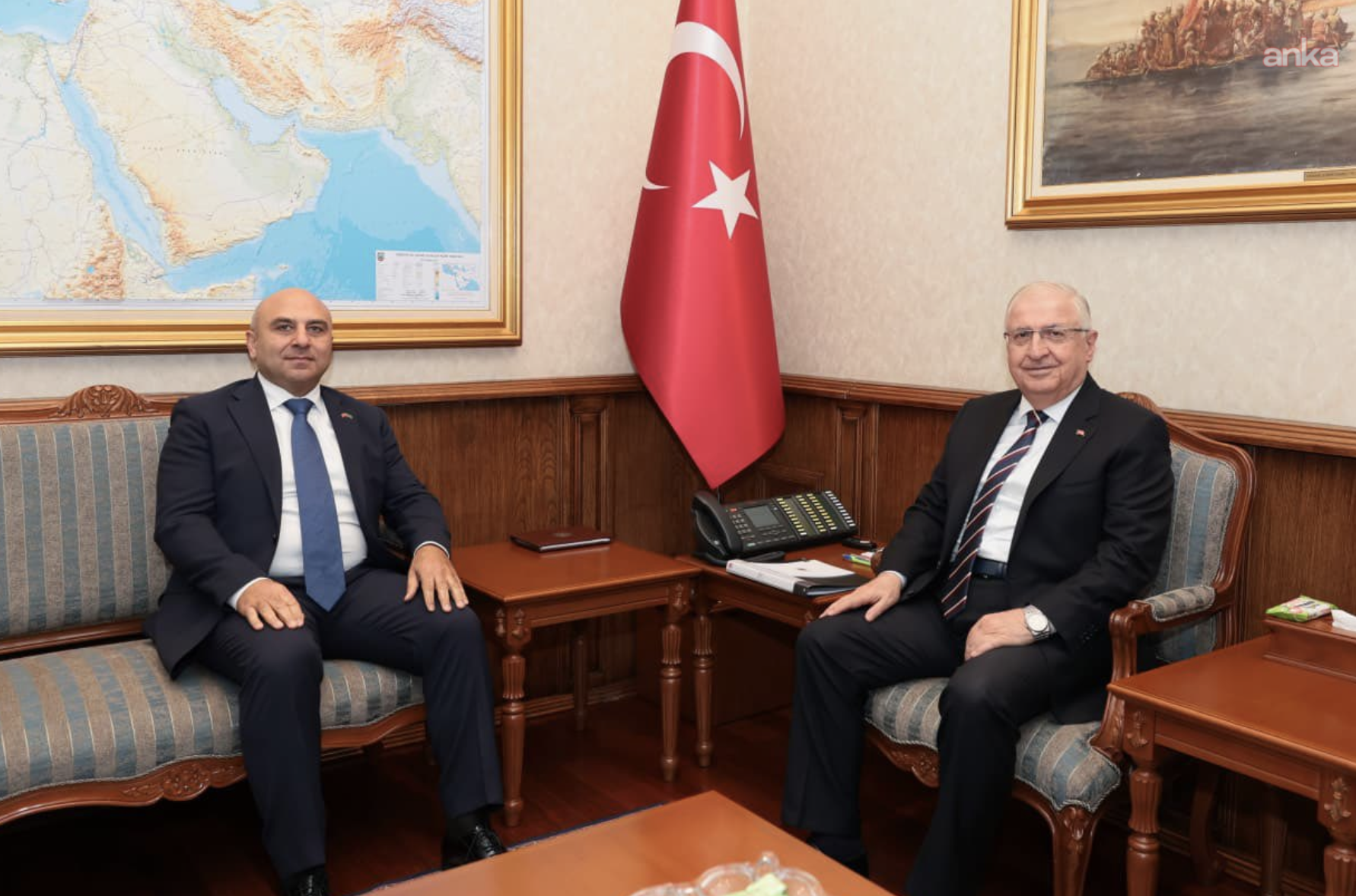 Bakan Güler, Azerbaycan’ın Ankara Büyükelçisi Aslanov'u kabul etti