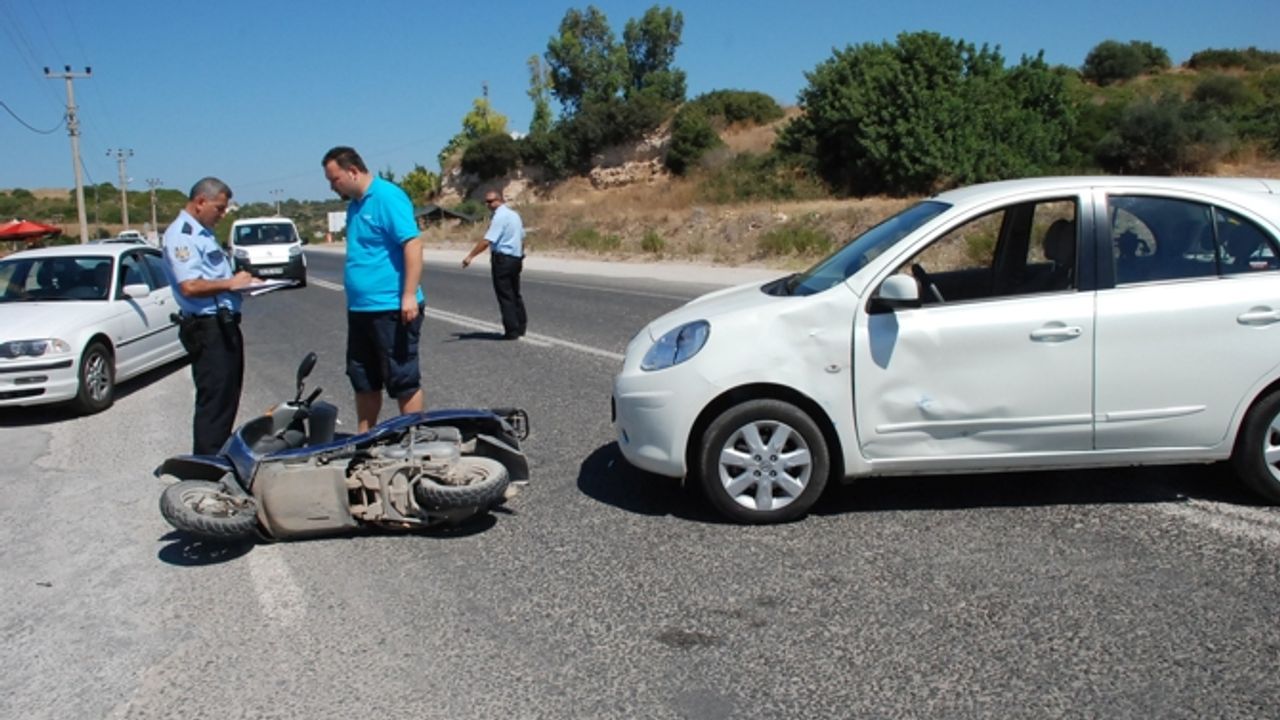 Didim'de trafik kazası: 1 yaralı