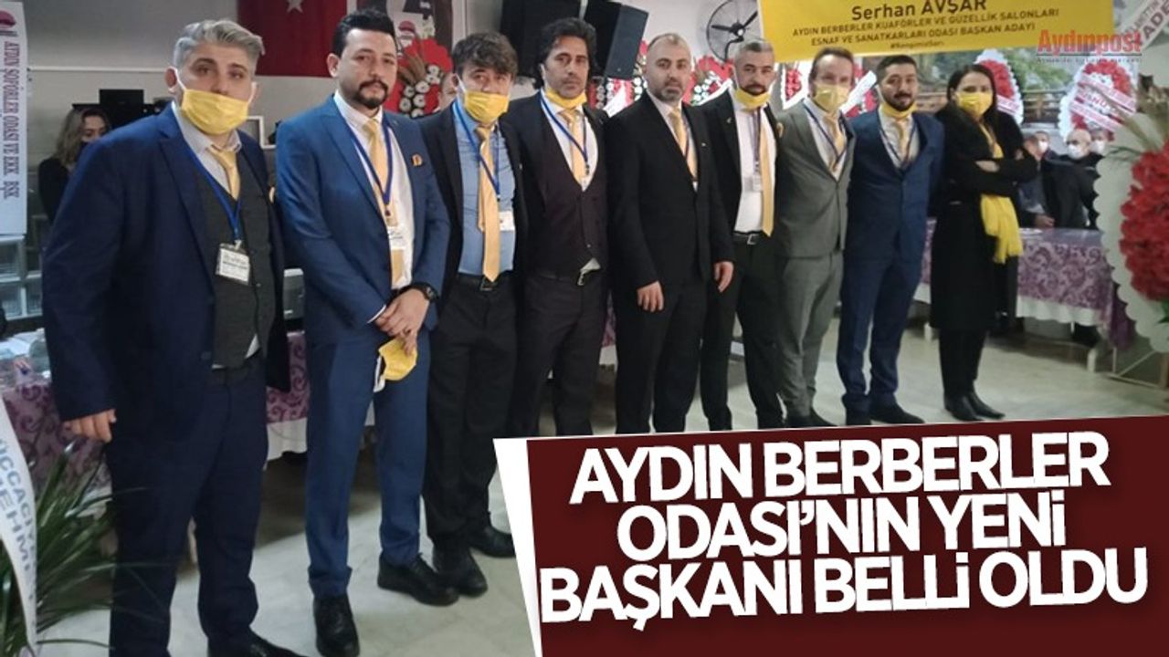 26 yıllık başkan devrildi... Aydın Berberler Odası'nın yeni başkanı belli oldu