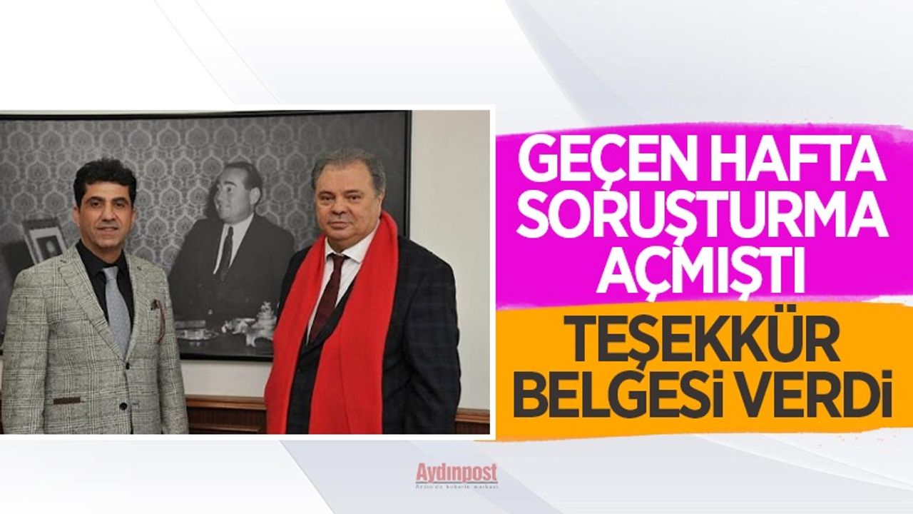 Adnan Menderes Üniversitesi Rektörü Osman Selçuk Aldemir kafaları karıştırdı! Yüksel Yalova'ya soruşturma açtığı etkinlik sebebiyle teşekkür belgesi yolladı