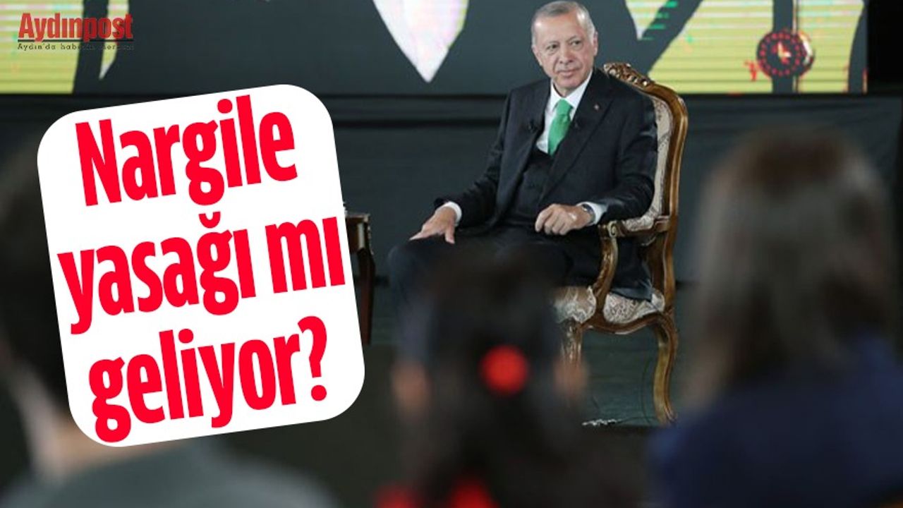Nargile yasağı mı geliyor? Cumhurbaşkanı Erdoğan yapılan hazırlığı canlı yayında ilk kez duyurdu