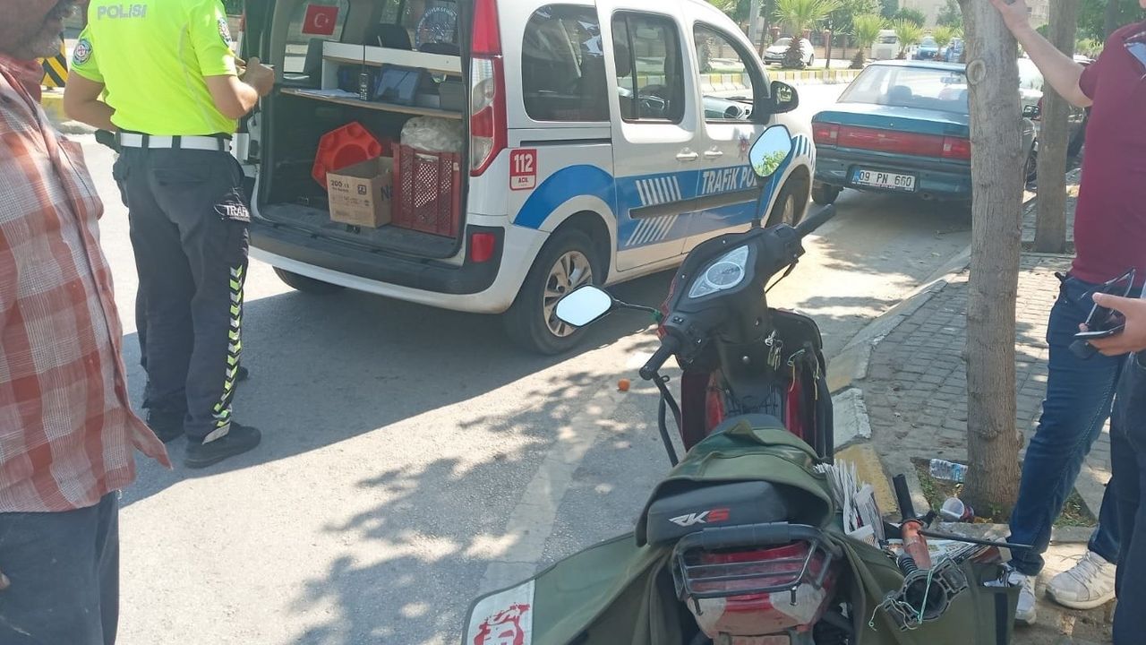 Aydın’da motosiklet ile otomobil çarpıştı: 1 yaralı