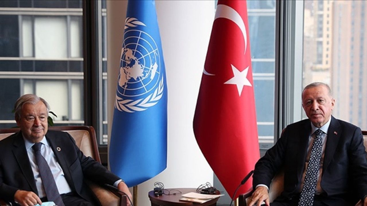 Cumhurbaşkanı Erdoğan ile Guterres, tahıl krizini görüştü