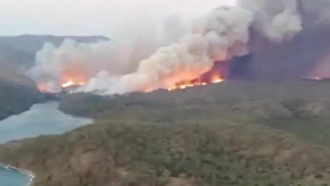 Marmaris'te orman yangını! Bakan Kirişci son durumu paylaştı