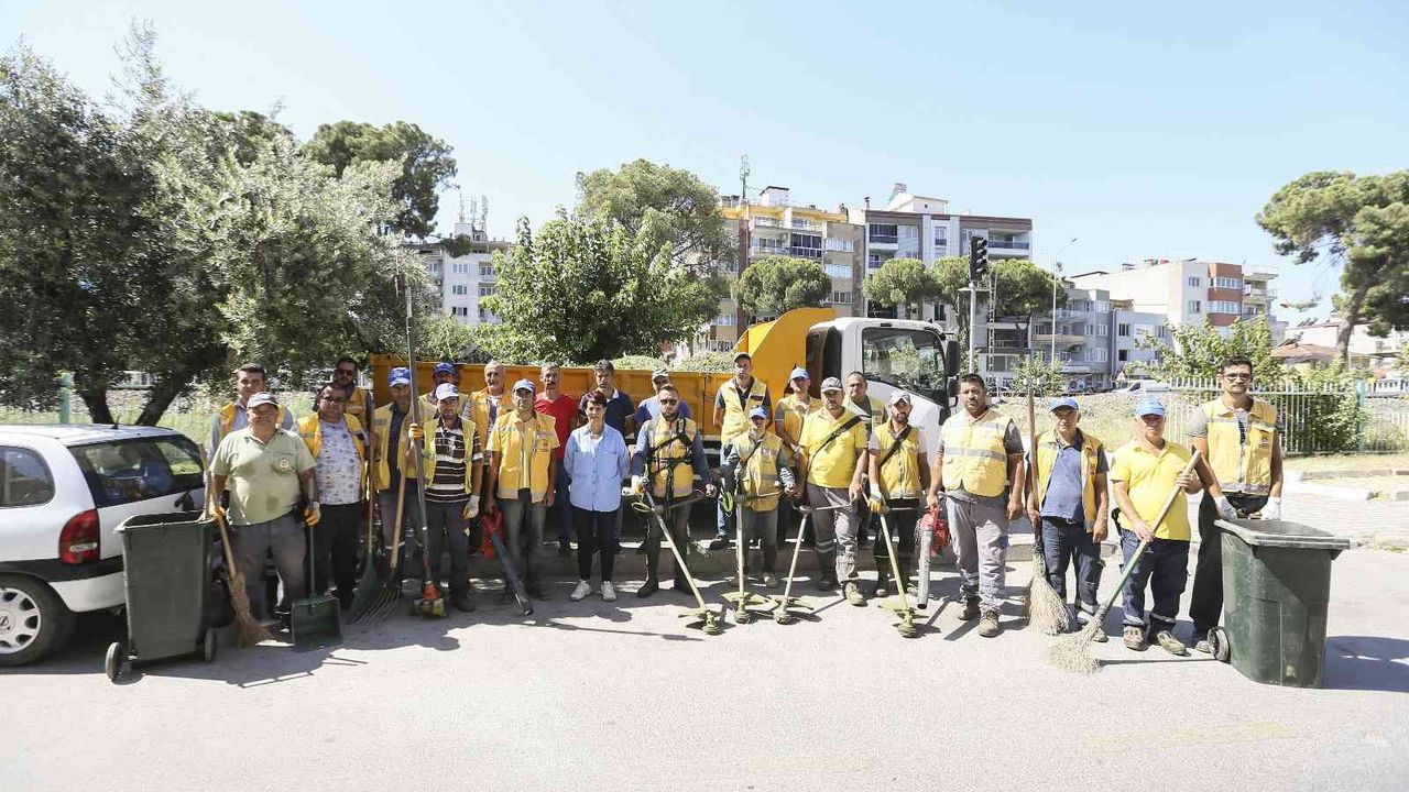 Aydın Büyükşehir Belediyesi’nden Germencik’te yaz temizliği
