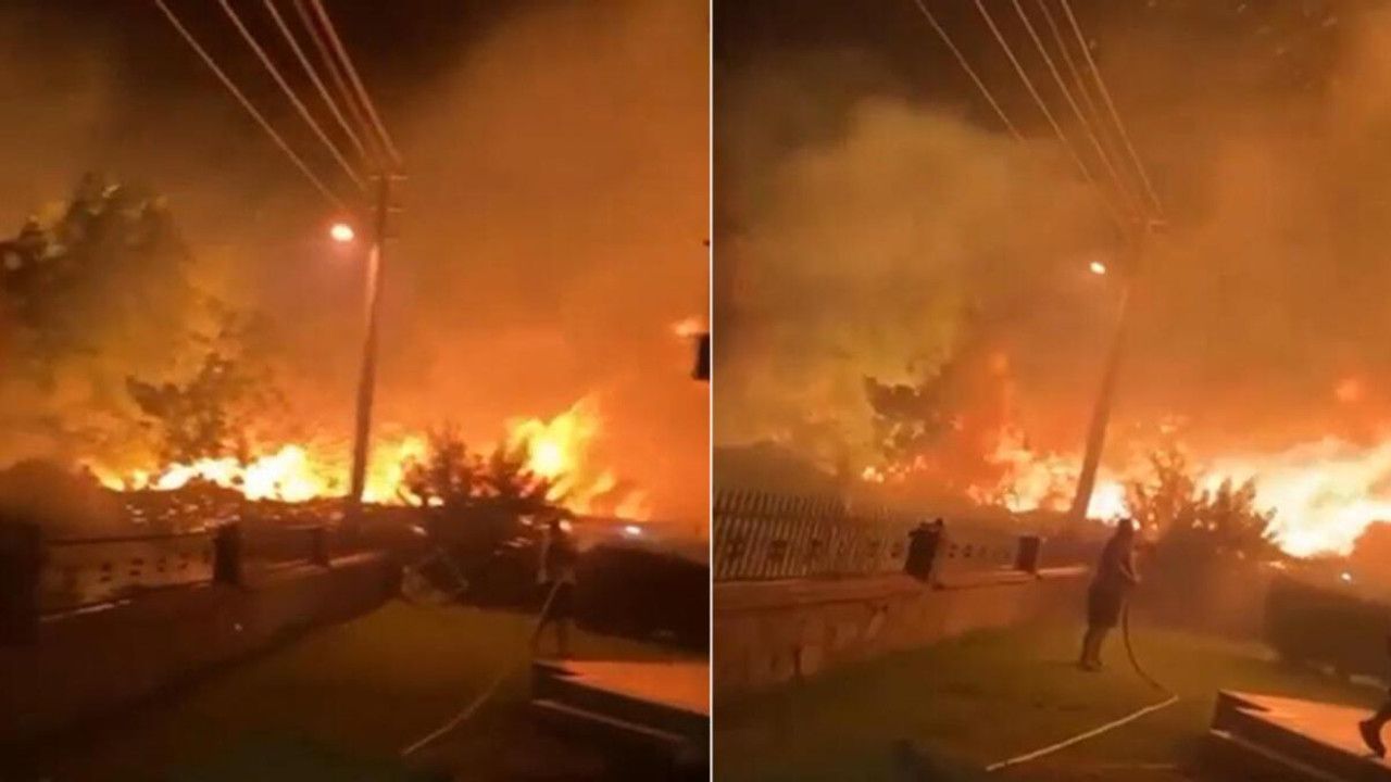 İzmir'de bir yangın daha! Yerleşim yerine çok yakın