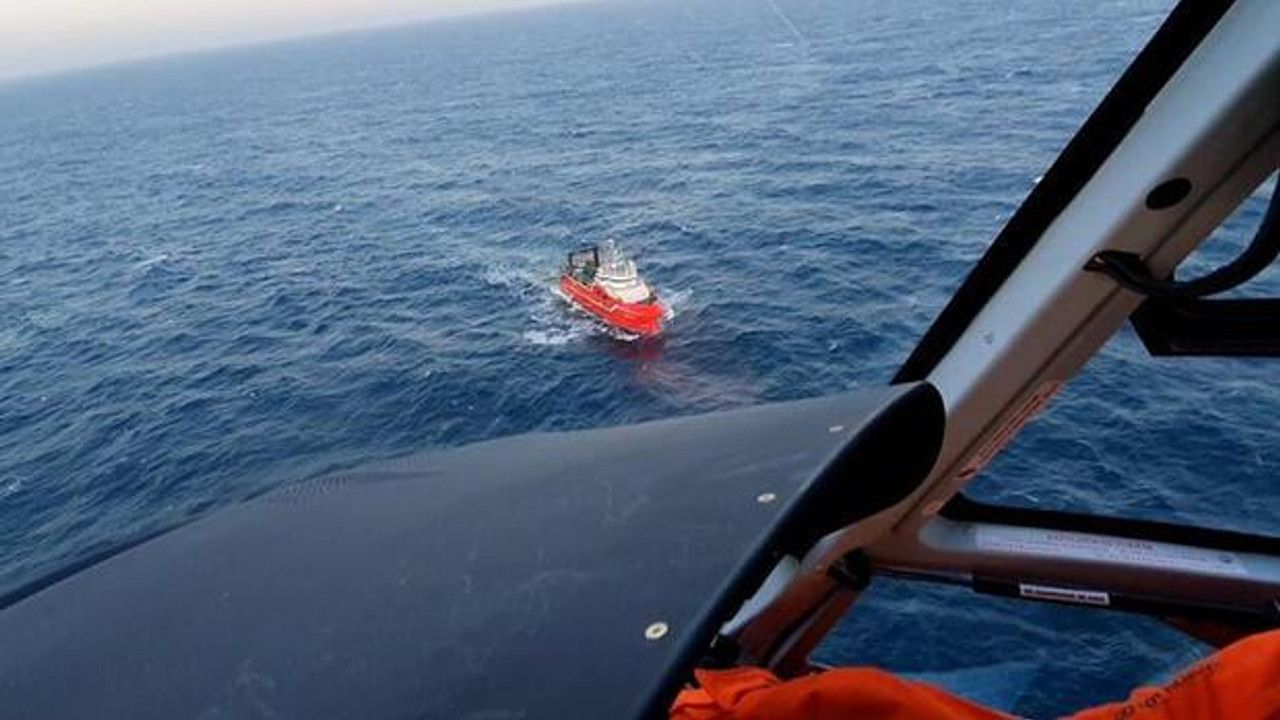 Kalp krizi geçiren balıkçı helikopterle kurtarıldı