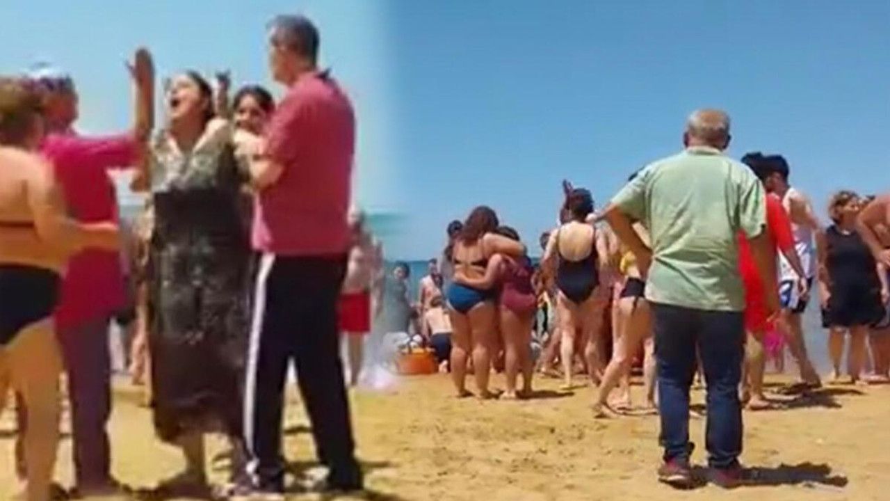 Sarıyer’de plajda korku dolu anlar! Şoka giren kadını defalarca tokatladı