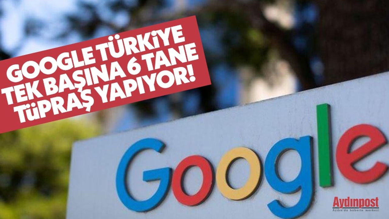 Google Türkiye tek başına 6 tane Tüpraş yapıyor!