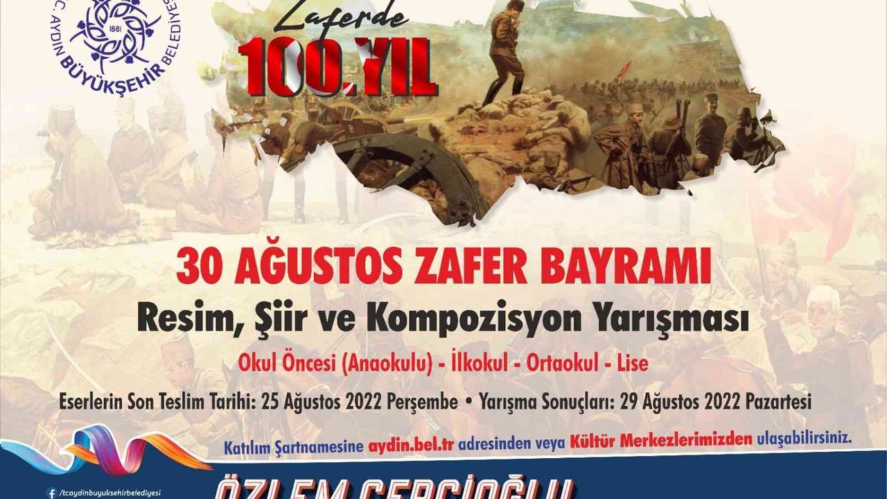 Aydın Büyükşehir Belediyesi ’30 Ağustos Zafer Bayramı’ temalı yarışma düzenliyor