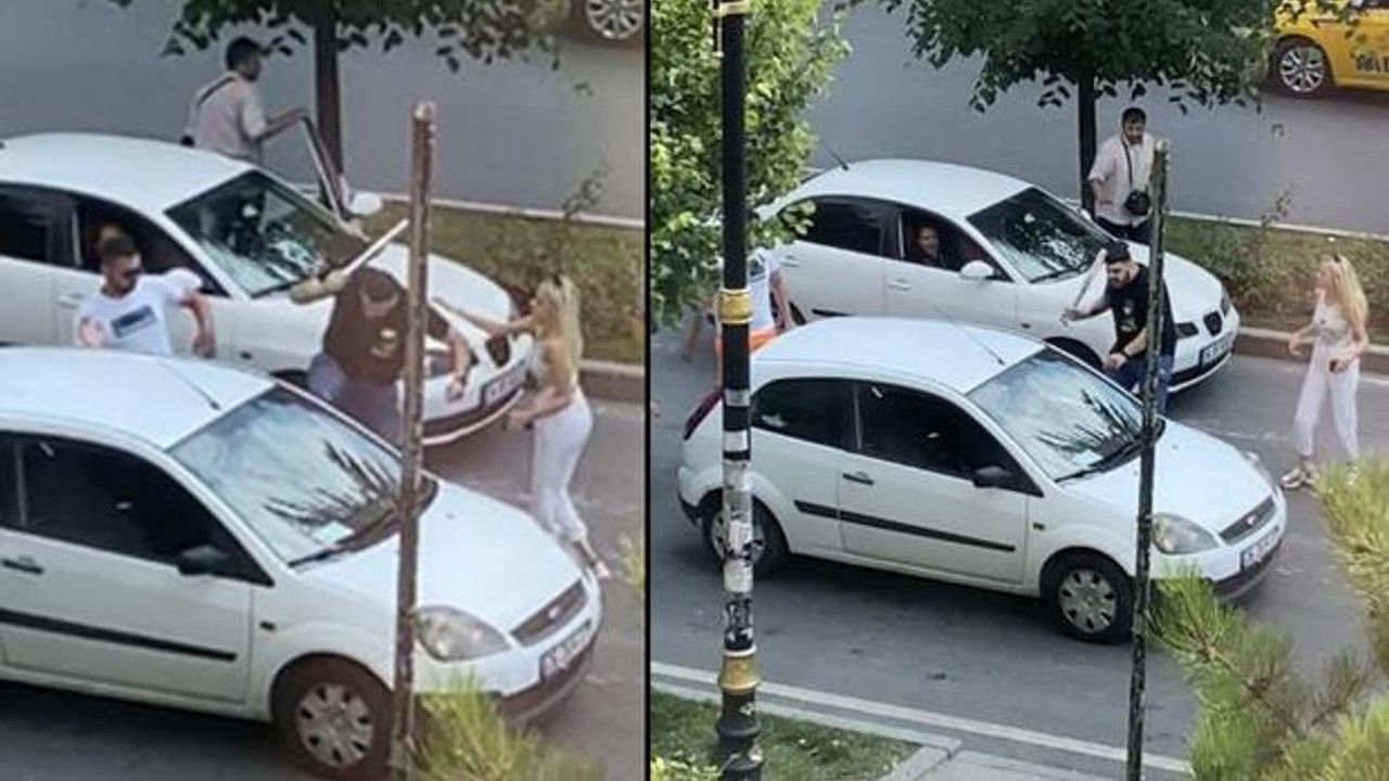 İstanbul'da trafikte sopalı maganda! O anlar görüntülendi
