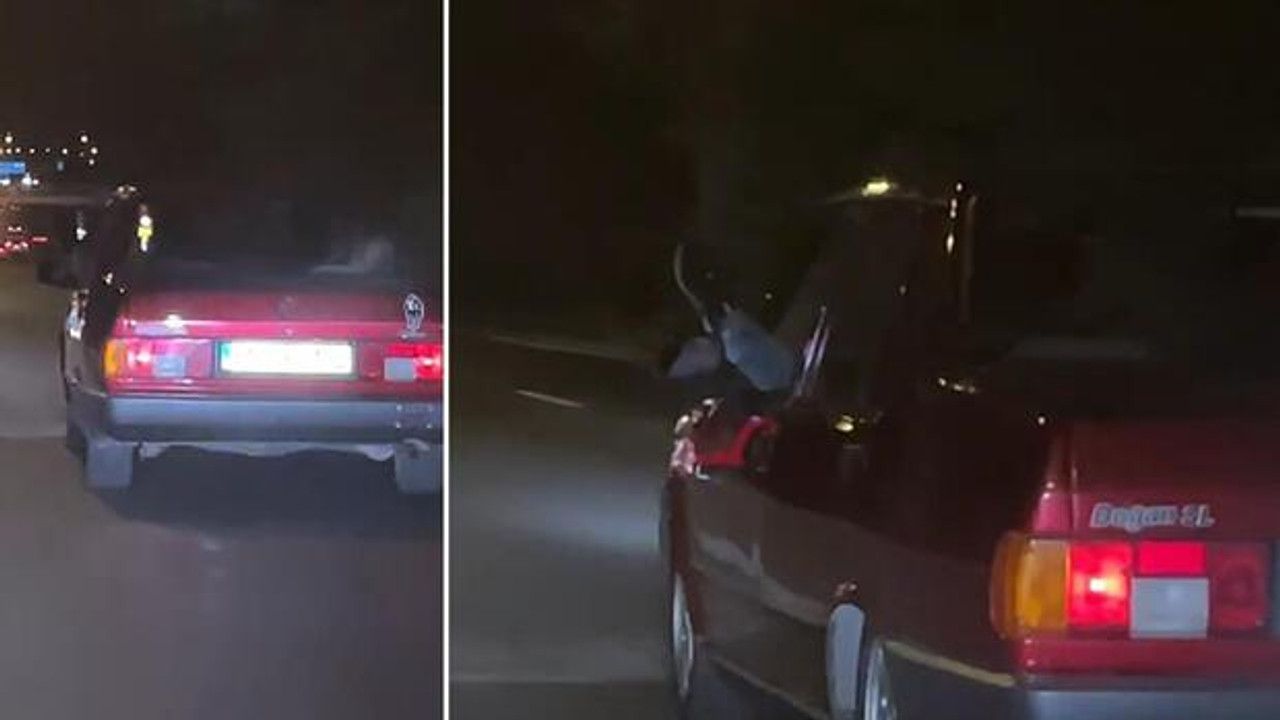 Tepki çeken görüntü! Bursa’da tek ayağıyla araba süren kişiye ceza yağdı