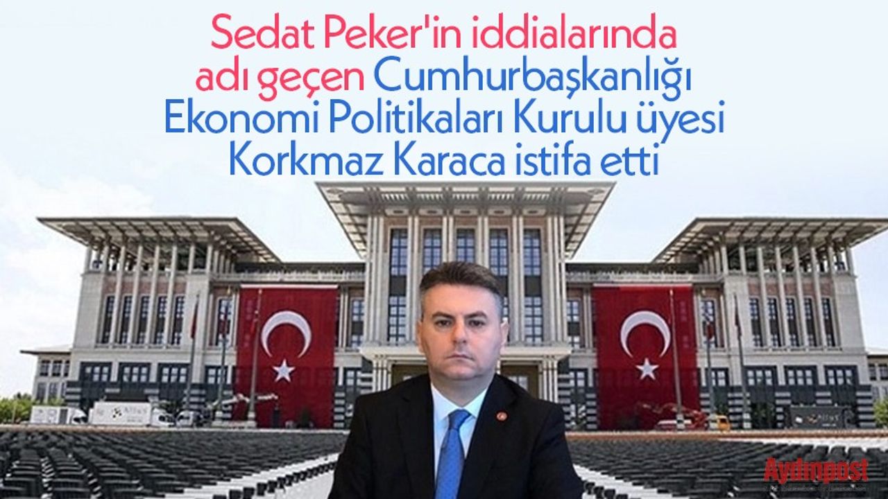 Sedat Peker'in iddialarında adı geçen Cumhurbaşkanlığı Ekonomi Politikaları Kurulu üyesi Korkmaz Karaca istifa etti