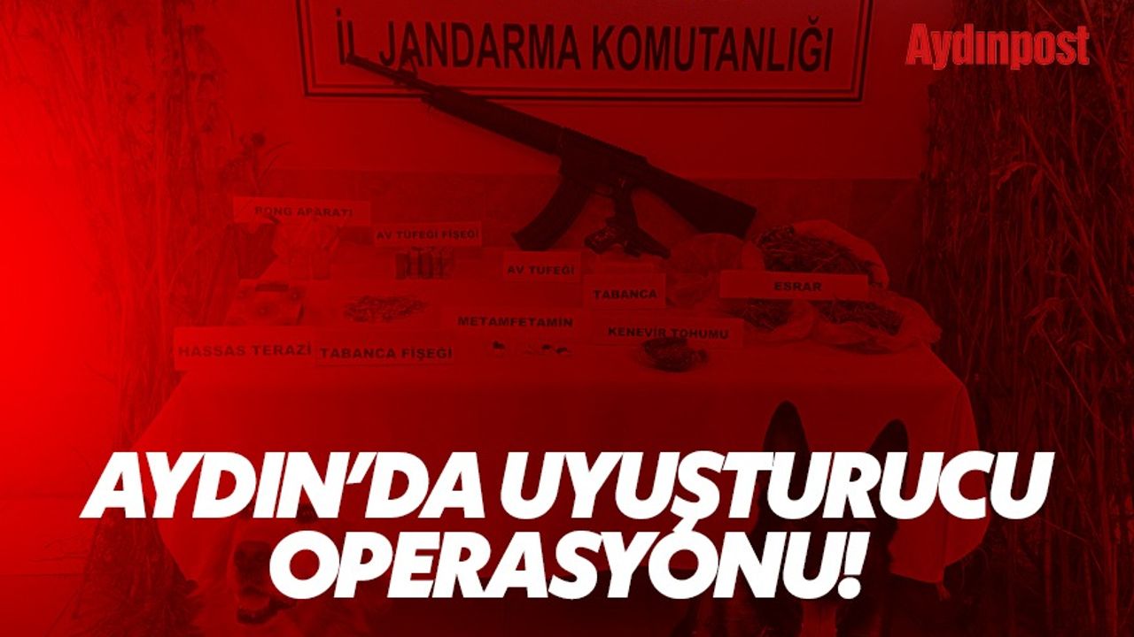 Aydın’da uyuşturucu operasyonu: 26 gözaltı