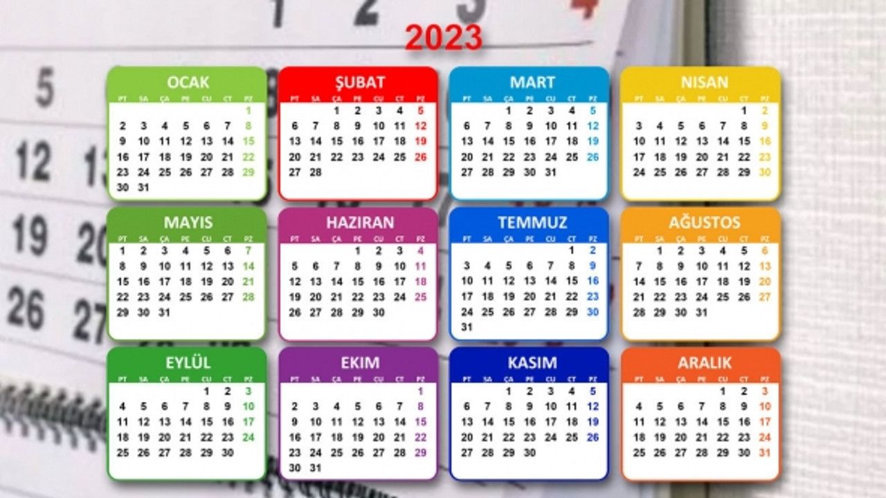 2023 resmi tatil takvimi belli oldu