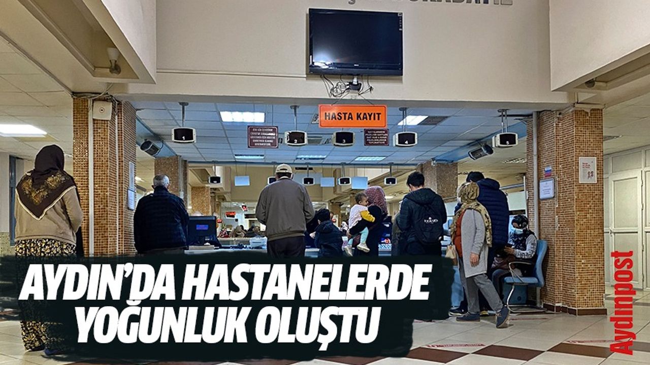 Aydın'da hastanelerde yoğunluk oluştu