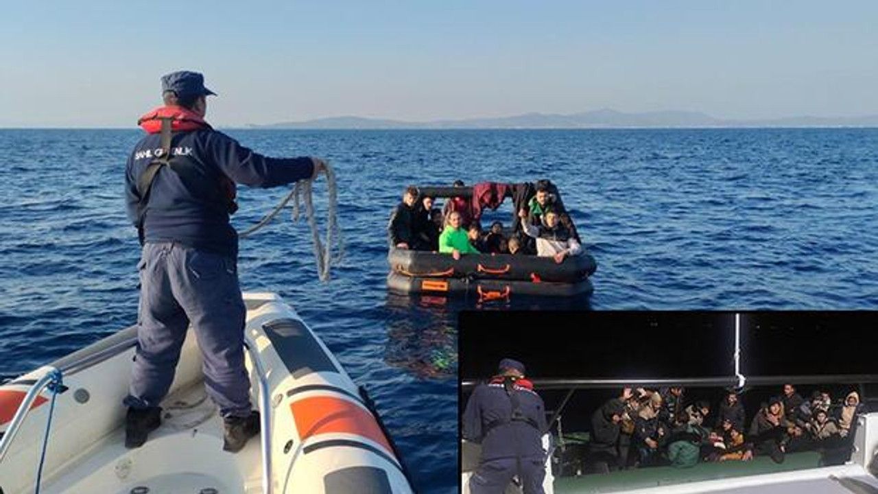 İzmir ve Muğla'da Yunanistan'ın ölüme ittiği 146 düzensiz göçmen kurtarıldı