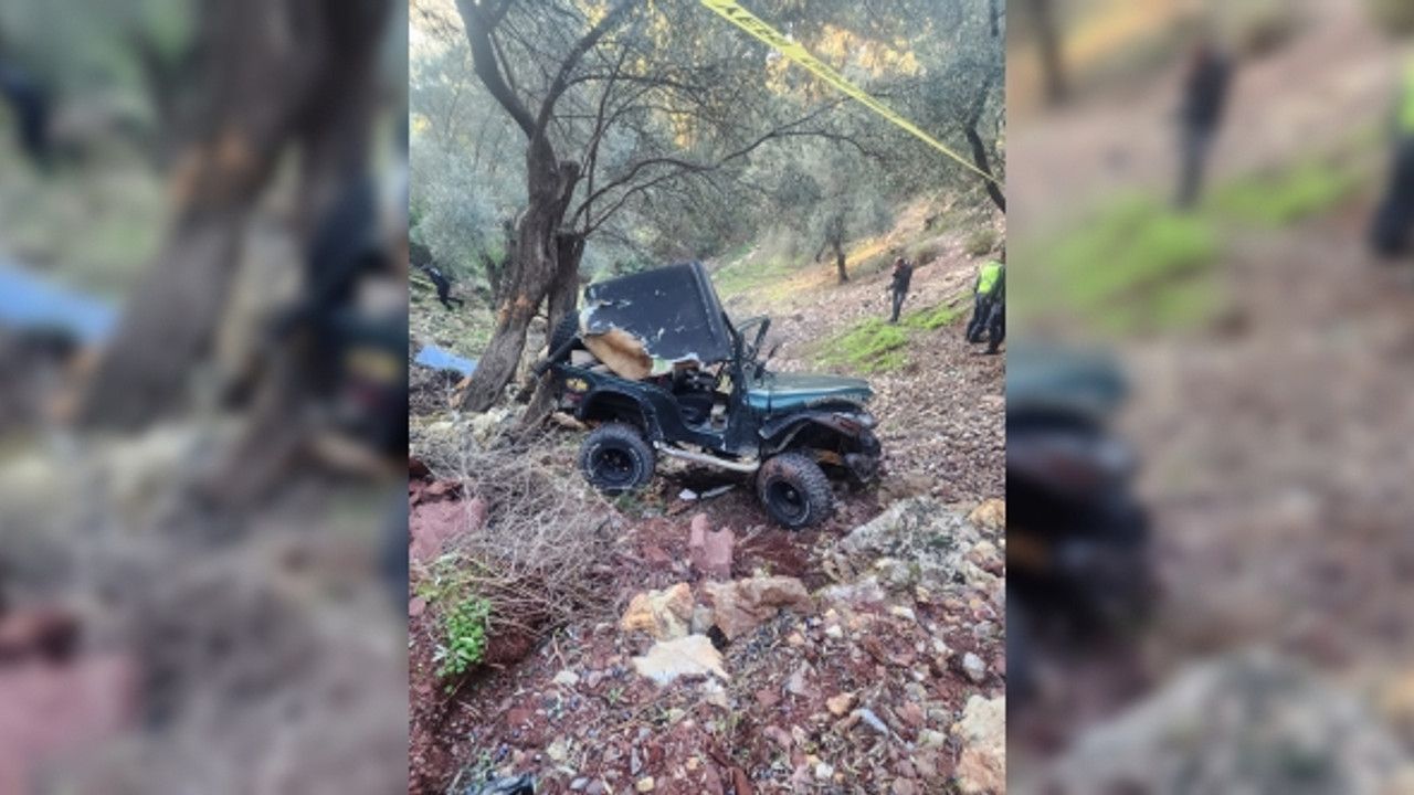 Kaza yaptığı araçtan çıkarken üzerine kaya düşen sürücü hayatını kaybetti