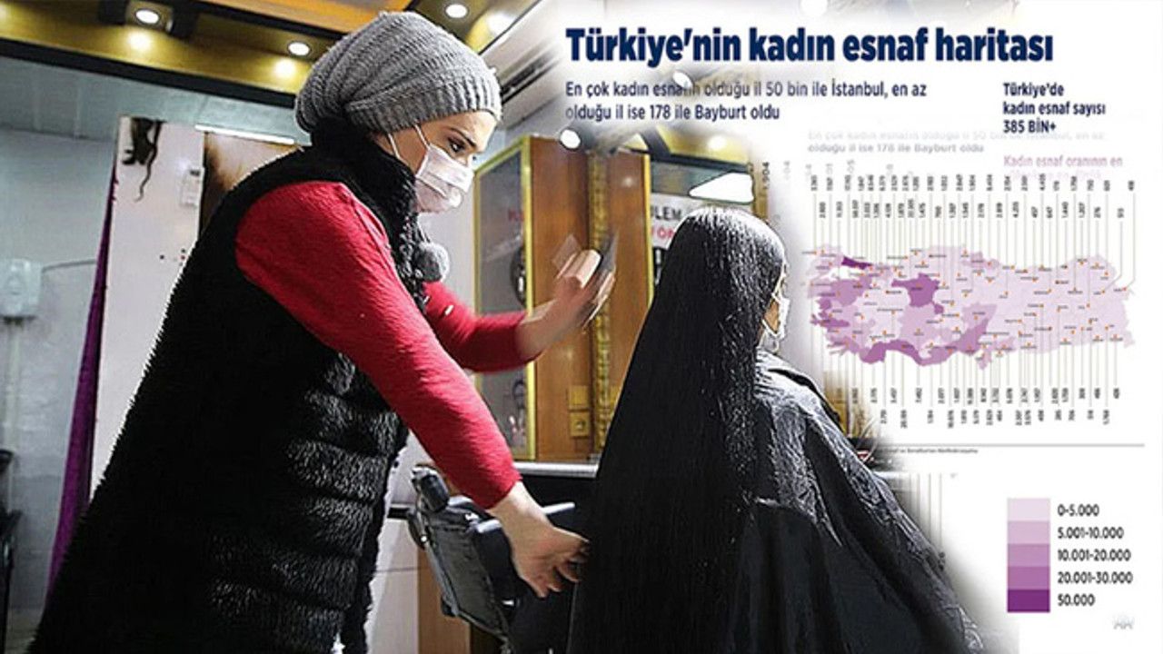Türkiye’nin kadın esnaf haritasında son durum