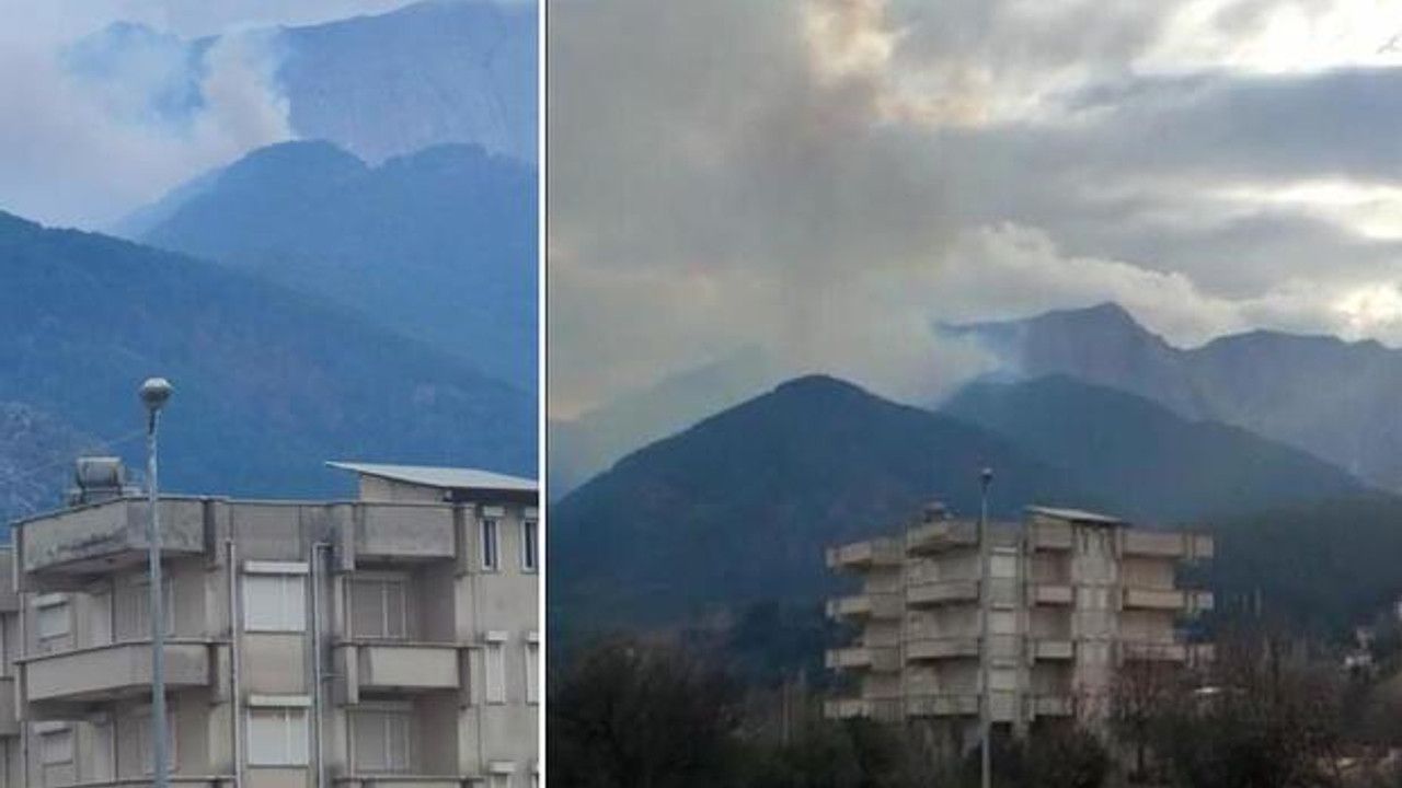 Denizli'de orman yangını! Dumanlar kentin birçok noktasından görülüyor