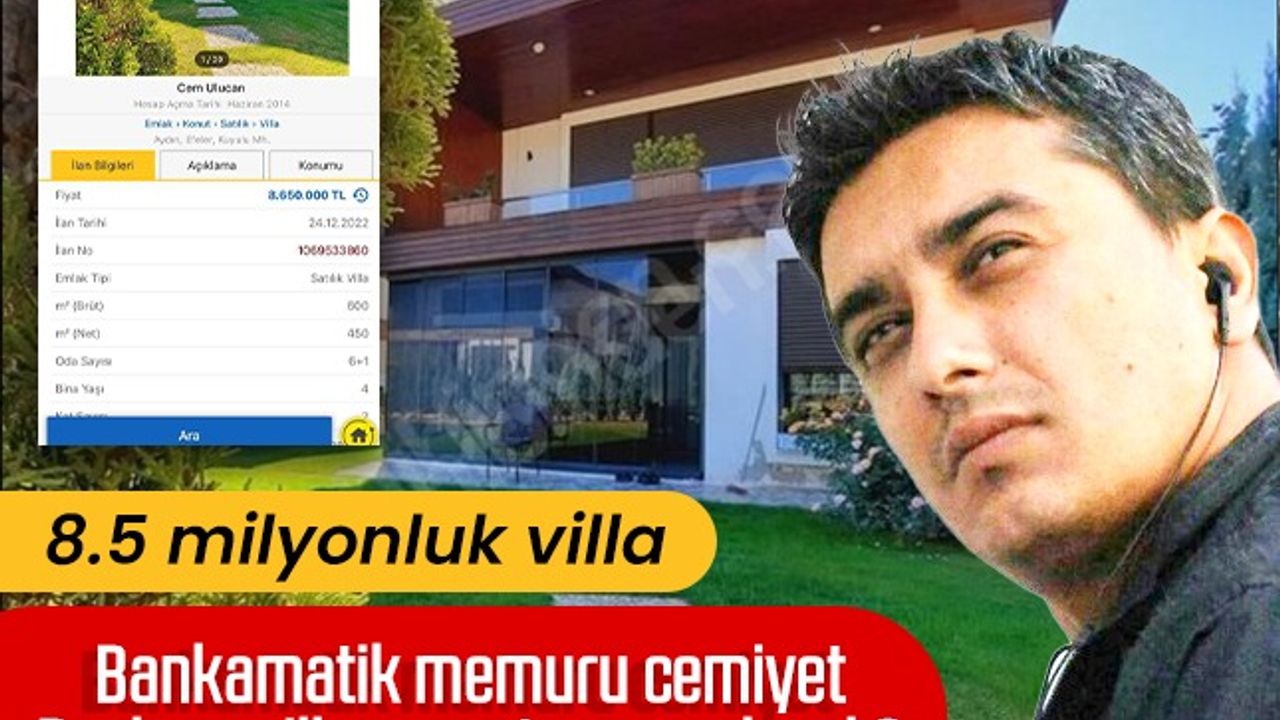 Bankamatik memuru çıkan cemiyet başkanı Cem Ulucan villasını satışa mı çıkardı?
