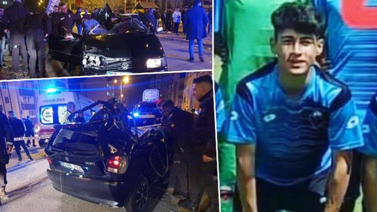 Kayseri'de feci kaza! 17 yaşındaki futbolcu kazada hayatını kaybetti