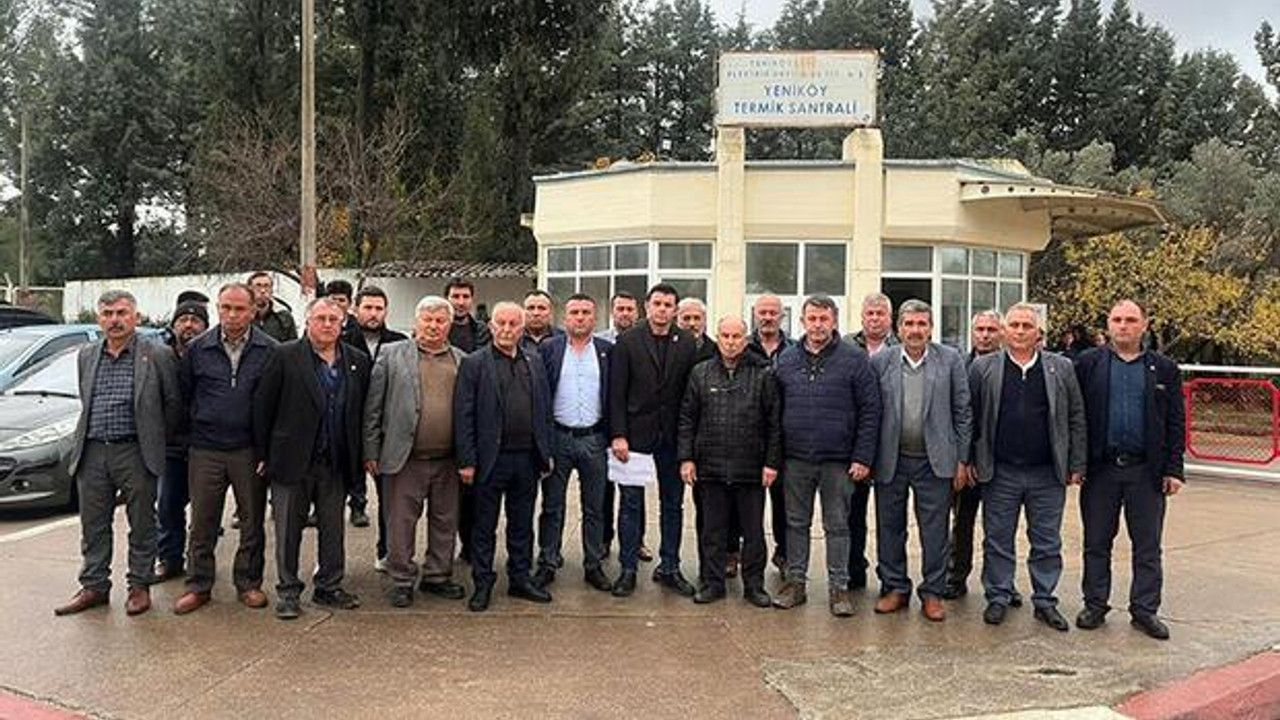 Milaslı muhtarlardan 'Yeniköy Kemerköy santralleri kapatılmasın' açıklaması