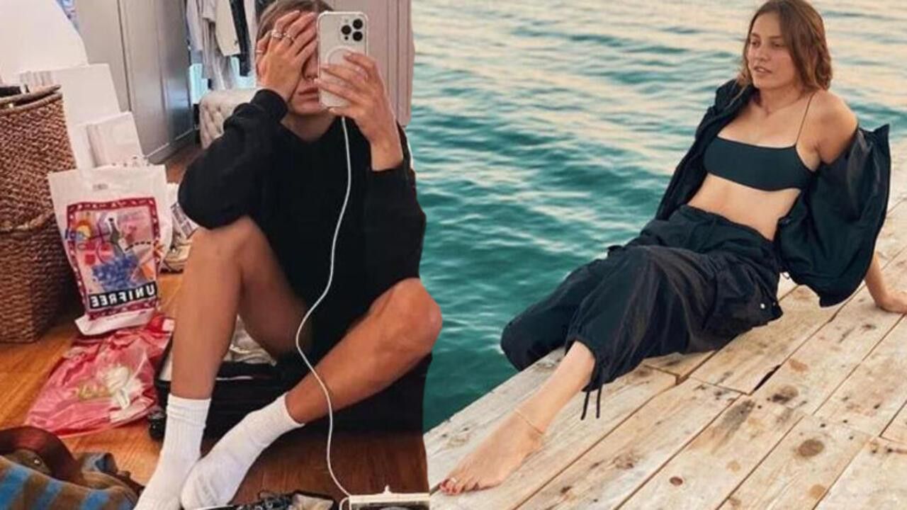 Serenay Sarıkaya'nın ayakları sosyal medyanın gündemine oturdu!