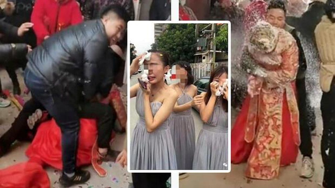 Sosyal medyayı çileden çıkaran düğün! 'Bir koca buna nasıl katlanır?'