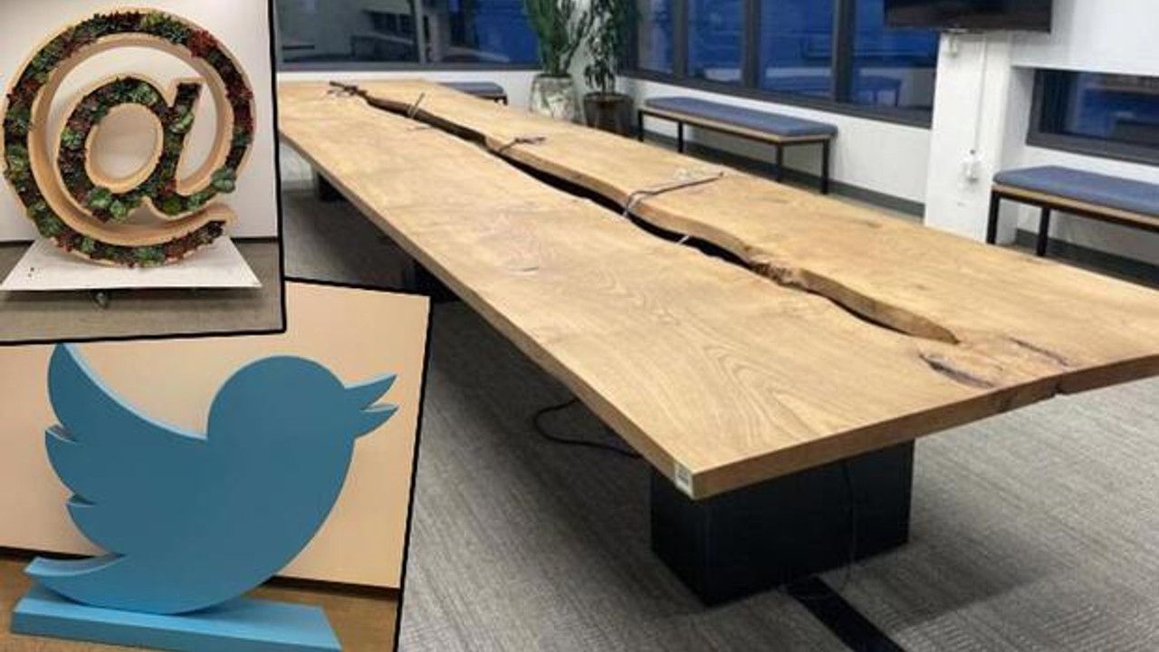 Twitter ofisindeki eşyalar satıldı: Mavi kuş heykeline 100 bin dolar